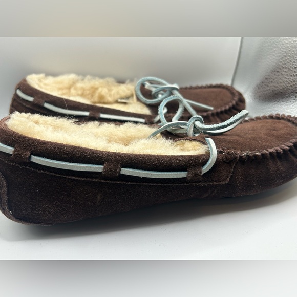 UGG Dakota moccasin slippers in Chocolate Brown - Picture 14 of 15